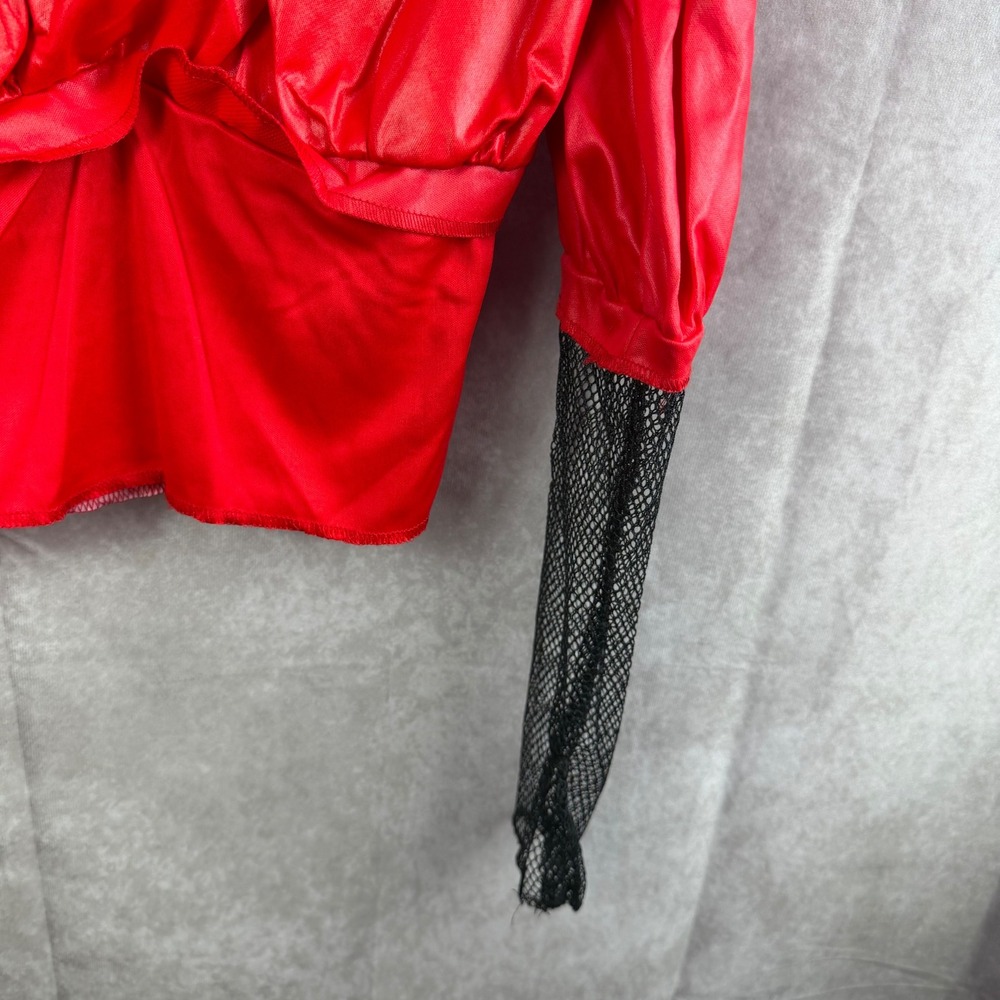 Disney Descendants Rise of Red Deluxe Costume Red Girl Med 7-8 Disguise 166099K - Picture 10 of 14
